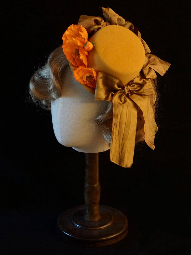 6 Color Options Handmade Floral Design Veil Mini Hat