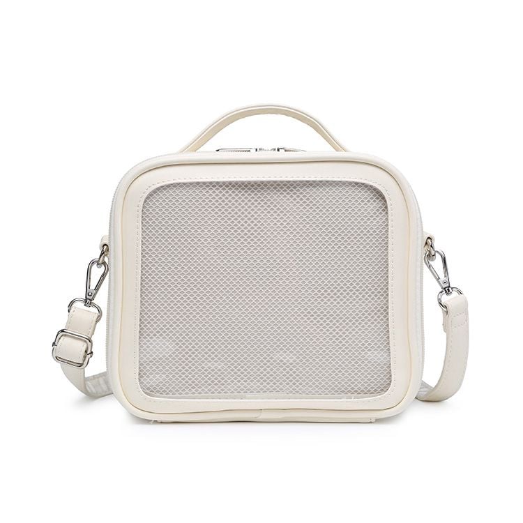 Sky Blue/Pink/Purple/White/Apricot PU Square Crossbody Ita Bag