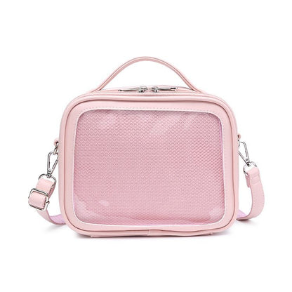 Sky Blue/Pink/Purple/White/Apricot PU Square Crossbody Ita Bag