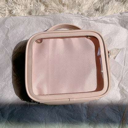 Sky Blue/Pink/Purple/White/Apricot PU Square Crossbody Ita Bag