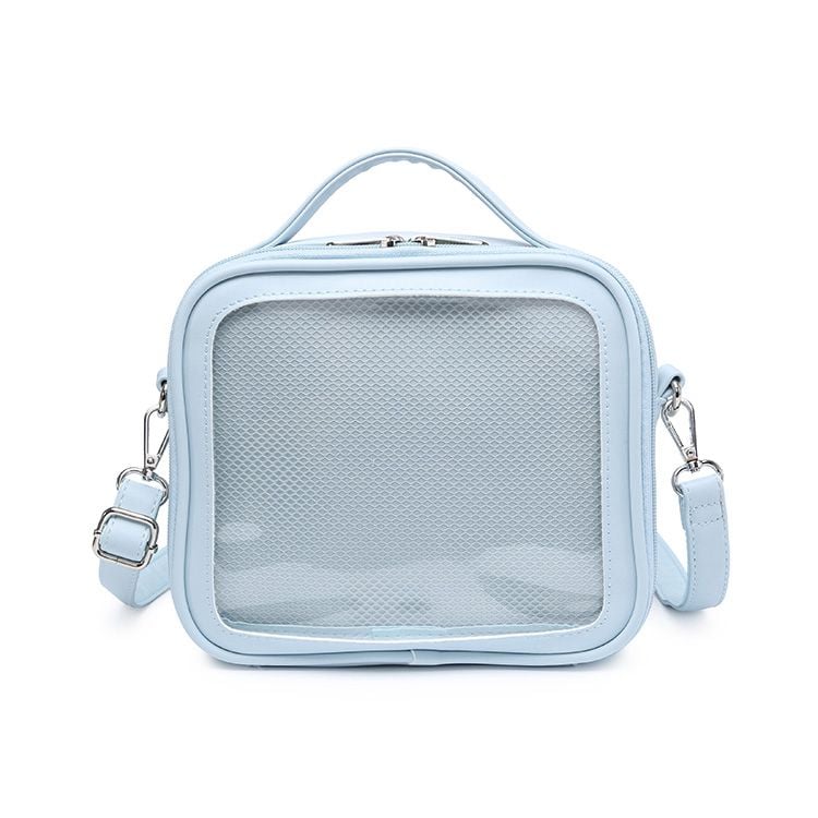 Sky Blue/Pink/Purple/White/Apricot PU Square Crossbody Ita Bag