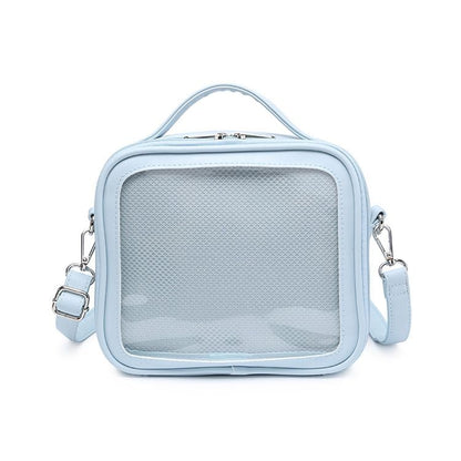 Sky Blue/Pink/Purple/White/Apricot PU Square Crossbody Ita Bag