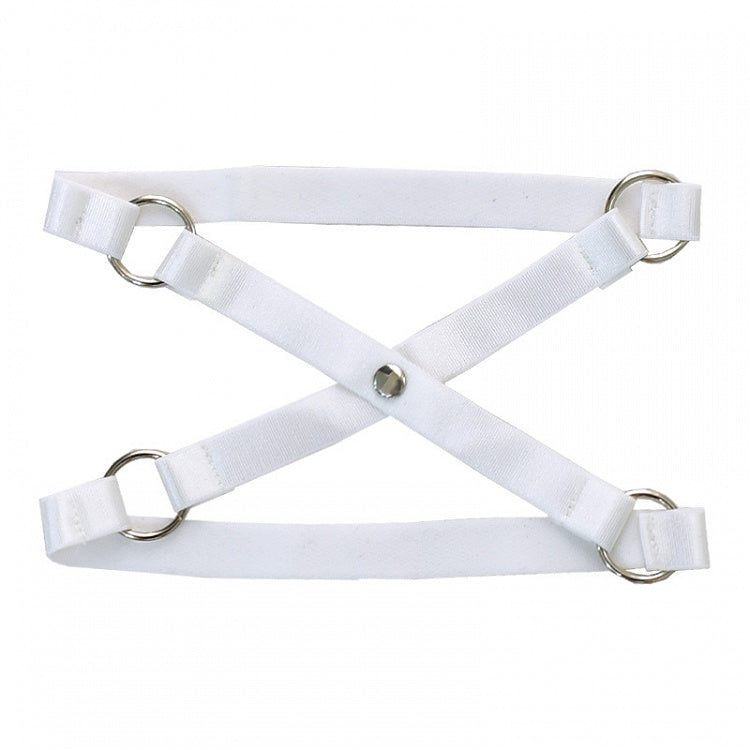 White Crossed Garter