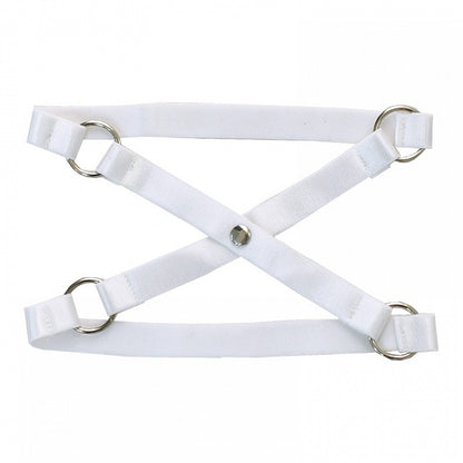 White Crossed Garter