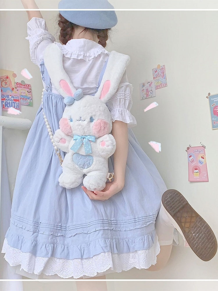Candy Rabbit Plush Rabbit-Shaped Crossbody