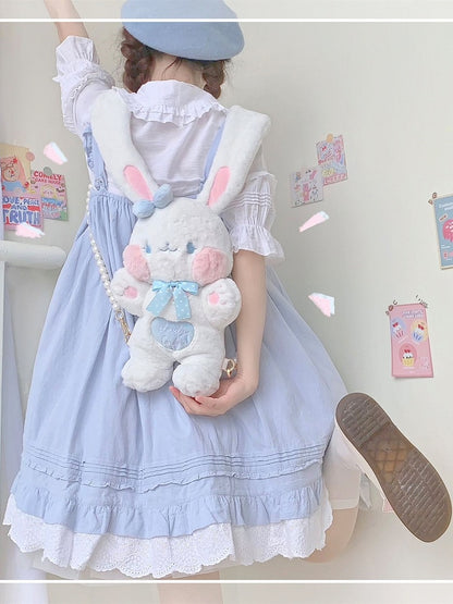 Candy Rabbit Plush Rabbit-Shaped Crossbody