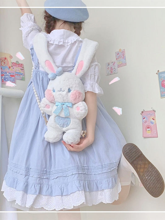Candy Rabbit Plush Rabbit-Shaped Crossbody