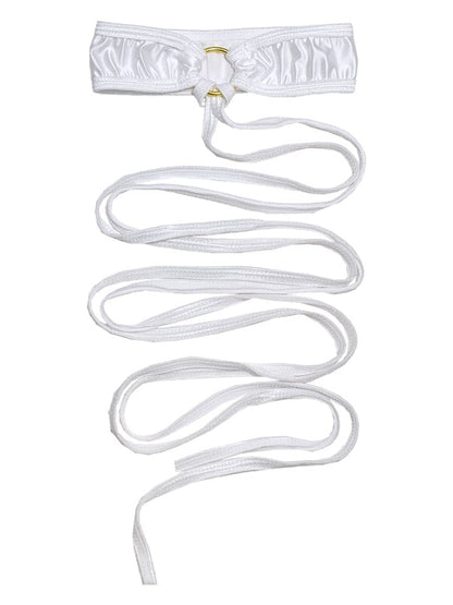 Black/White Leg Strap Leg Decoration