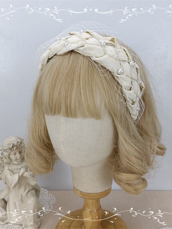 Beige/Black/Pink Vintage Bead Details KC