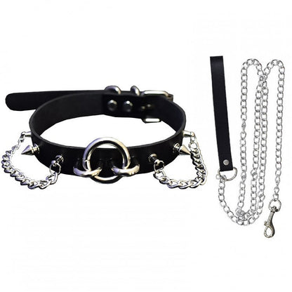 Punk Metal Chain Studs Decorated Choker