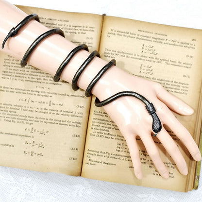 Black / Silver Snake Shaped Bracelet