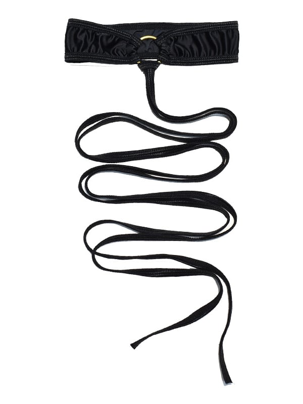 Black/White Leg Strap Leg Decoration