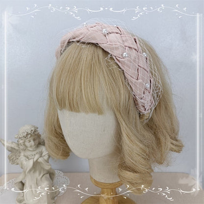 Beige/Black/Pink Vintage Bead Details KC