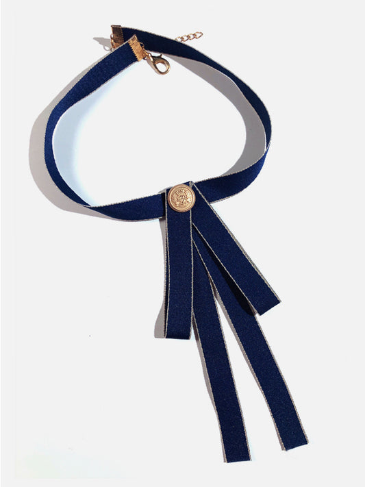 Wine Red / Black / Dark Blue Bow Tie