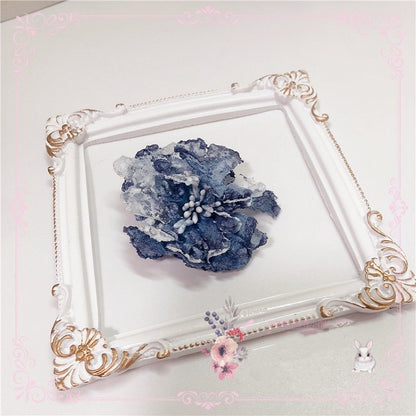 12 Color Options Floral Design Retro Hairclip