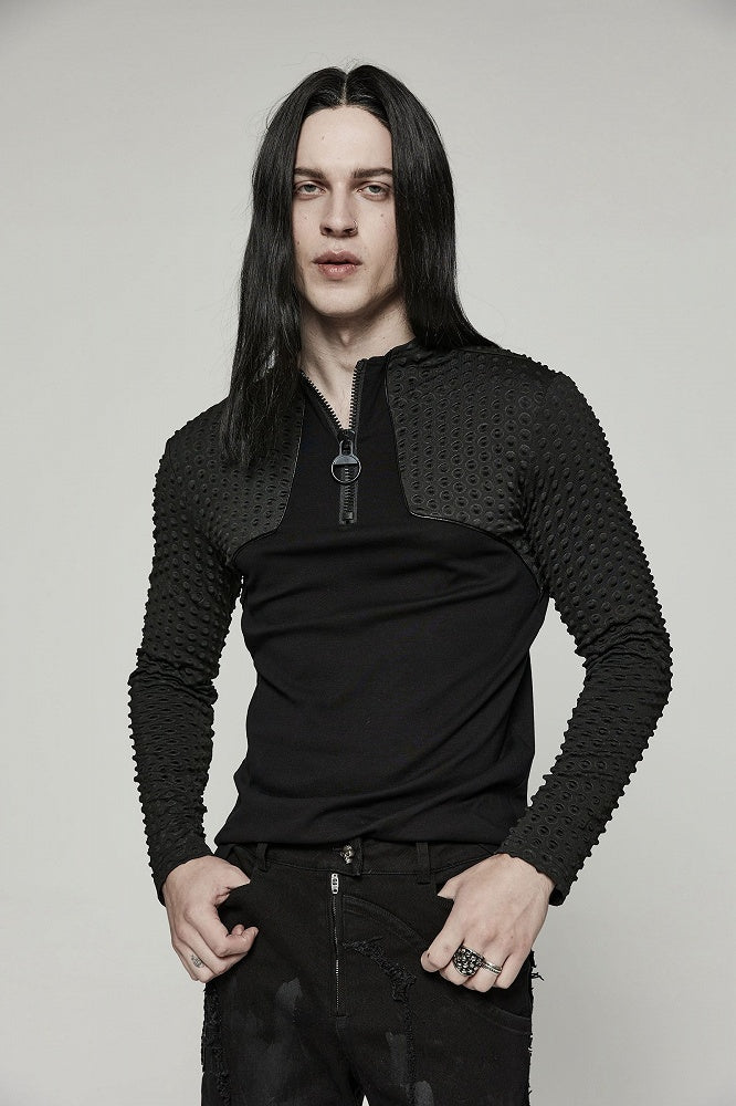 Black Cyber Handsome Long Sleeve T-shirt