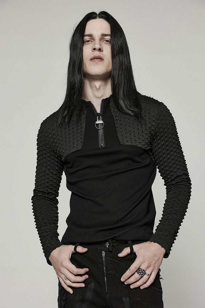 Black Cyber Handsome Long Sleeve T-shirt