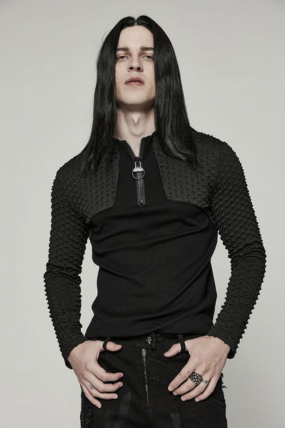 Black Cyber Handsome Long Sleeve T-shirt