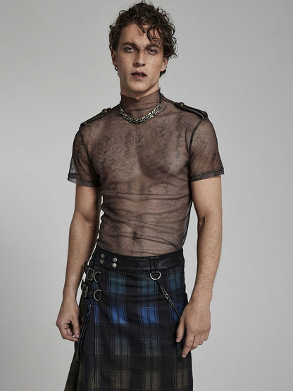 Coffee Doomsday Printed Mesh T-shirt