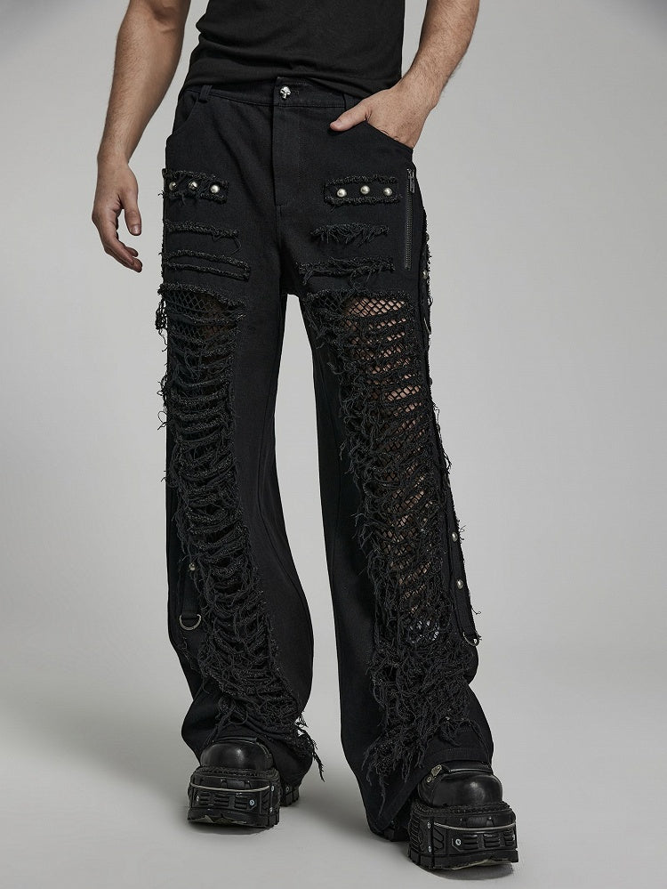 Black Doomsday Ripped Pants