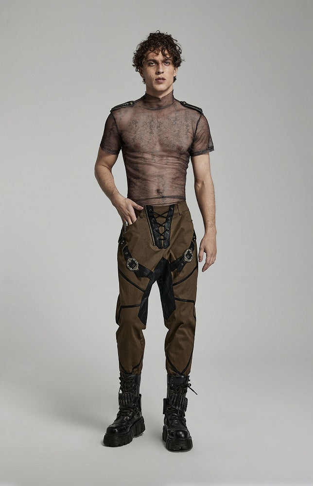 Coffee Doomsday Printed Mesh T-shirt