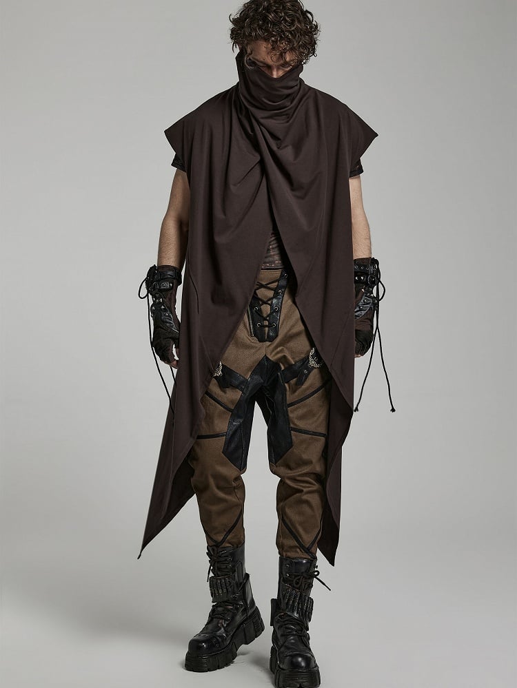 Coffee Punk Hollow-out Design Gloves