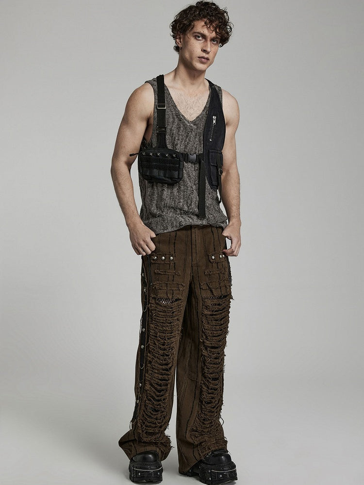 Black Doomsday Punk Vest