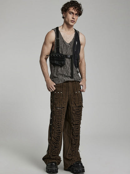 Black Doomsday Punk Vest