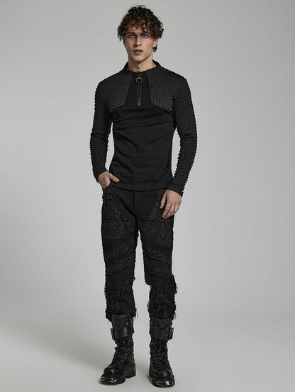 Black Cyber Handsome Long Sleeve T-shirt