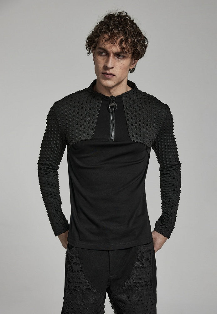 Black Cyber Handsome Long Sleeve T-shirt