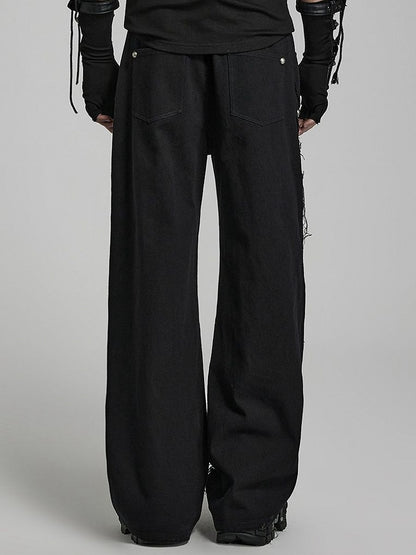 Black Doomsday Ripped Pants