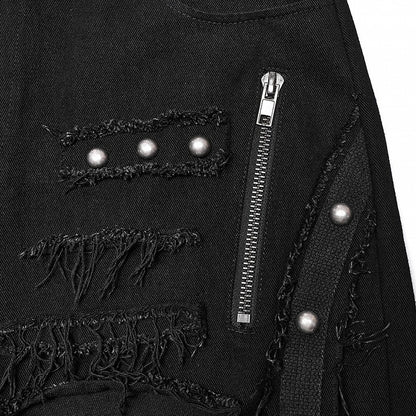 Black Doomsday Ripped Pants