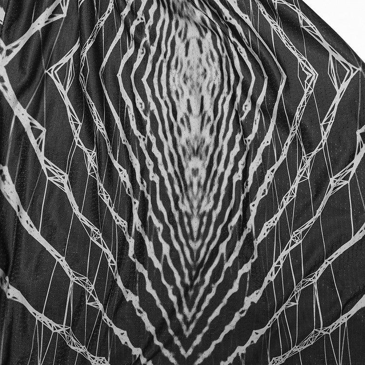 Cyber Knit False Two-Piece Trousers Black and Gray