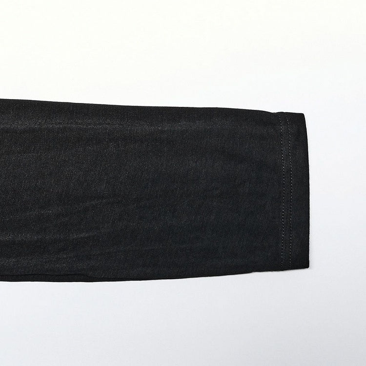 Cyber Knit False Two-Piece Trousers Black and Gray