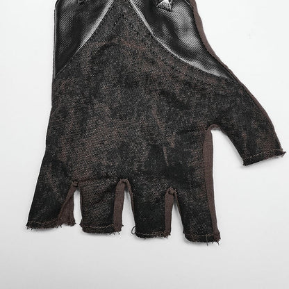 Coffee Punk Hollow-out Design Gloves