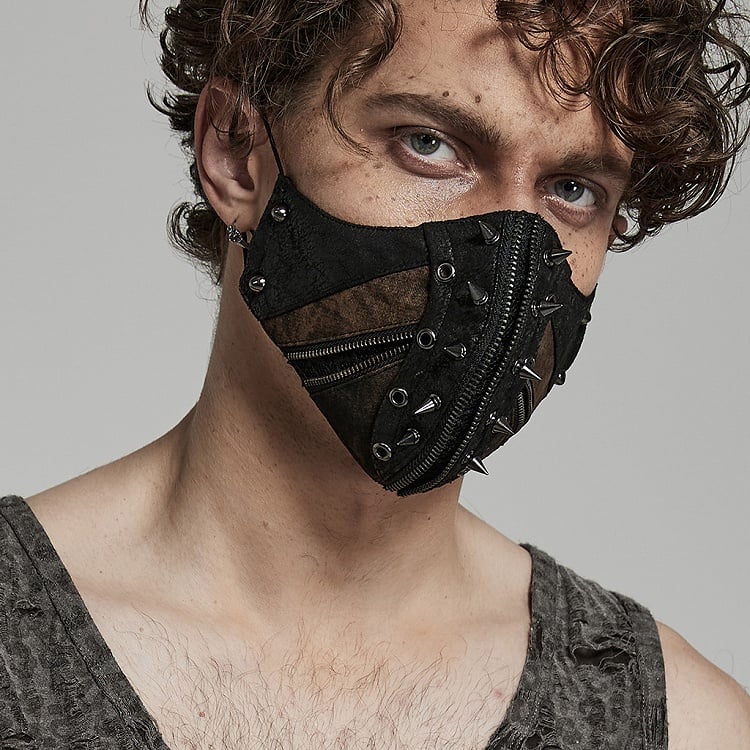 Coffee Punk Hardcore Spike Face Mask