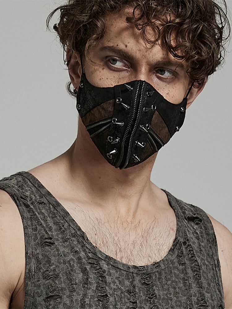 Coffee Punk Hardcore Spike Face Mask