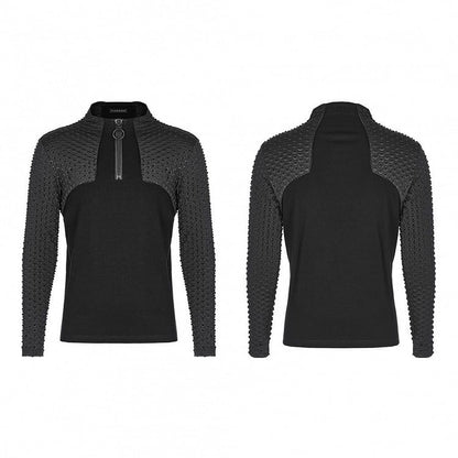 Black Cyber Handsome Long Sleeve T-shirt