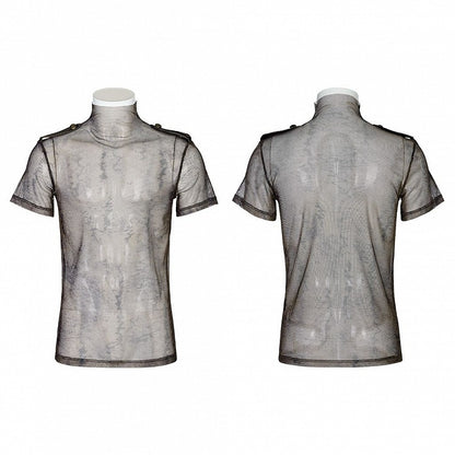 Coffee Doomsday Printed Mesh T-shirt