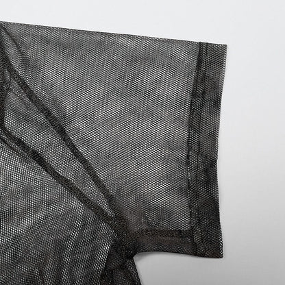 Coffee Doomsday Printed Mesh T-shirt