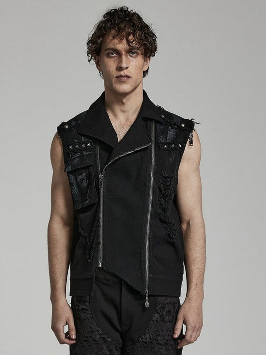 Black Doomsday Punk Decadent Vest