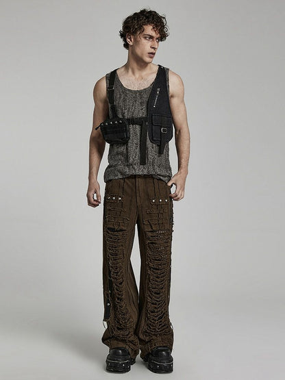 Black Doomsday Punk Vest