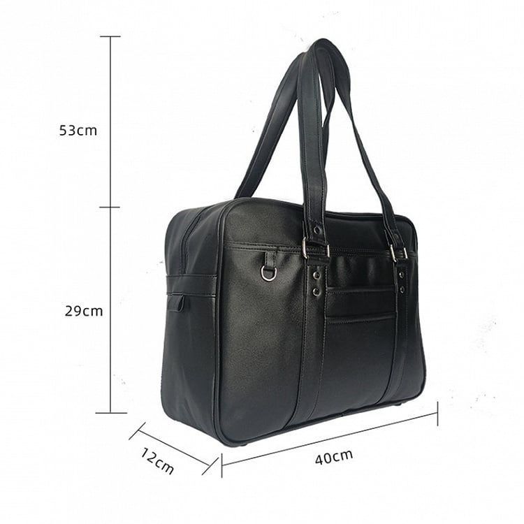 Black Large Capacity JK Uniform Shoulder Bag