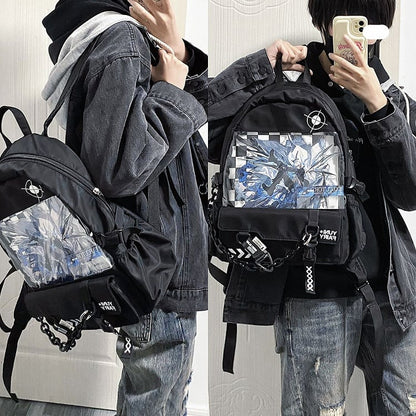 Black Large Capacity Ita Backpack
