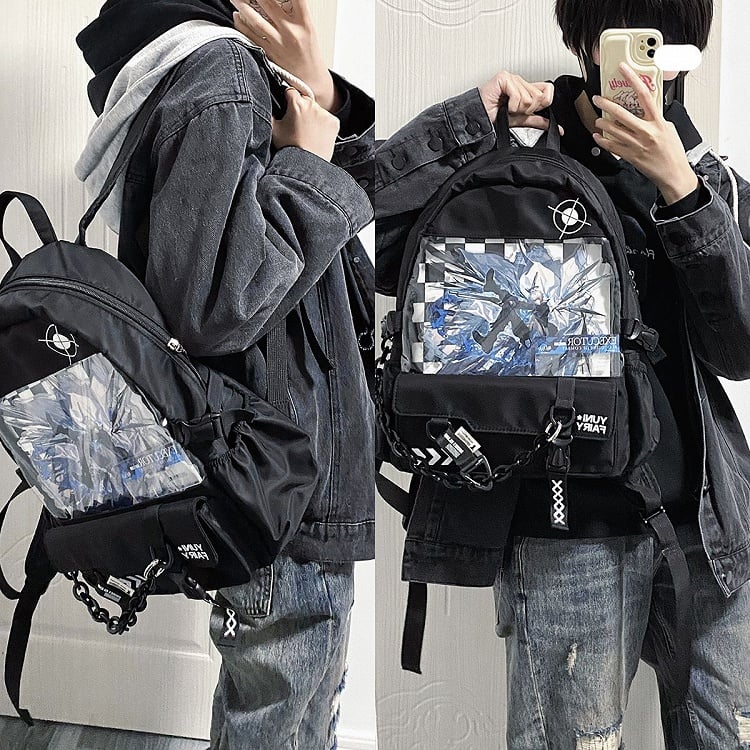 Black Large Capacity Ita Backpack