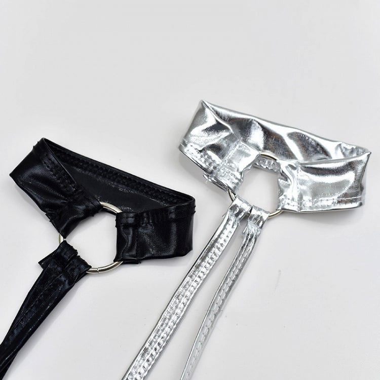 Punk Black/White Strap Design Armlet