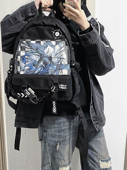 Black Large Capacity Ita Backpack