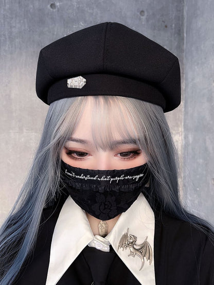 Coffin Decorated Black Beret