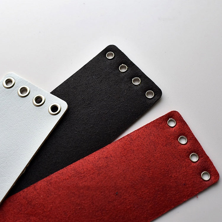 PU Black / White / Red Lace-up Garter