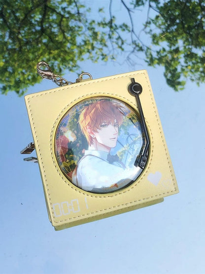 Creamy Yellow Record Shaped Purse Mini Ita Bag